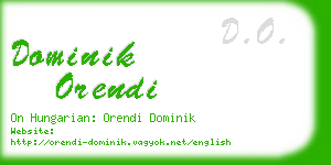dominik orendi business card